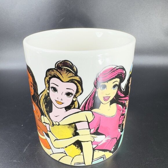 Disney Princess Ceramic Coffee Mug Cup With Crown Lid 18oz Mug Cup Multicolor - Picture 15 of 16